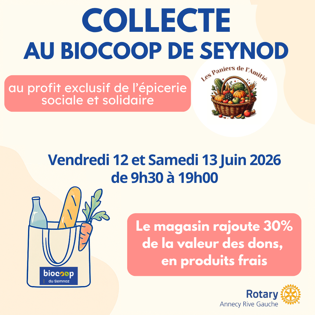 COLLECTE SOLIDAIRE BIOCOOP SEYNOD