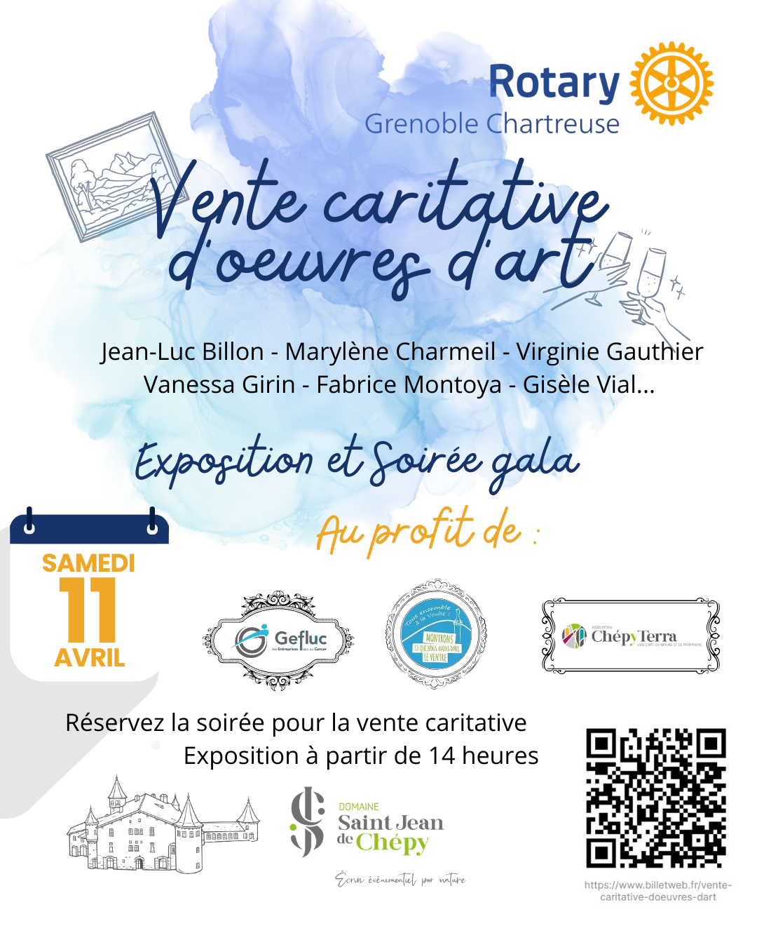 Vente caritative d'œuvres d'art